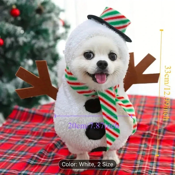 Snowman dog costume - Picture 6 of 6